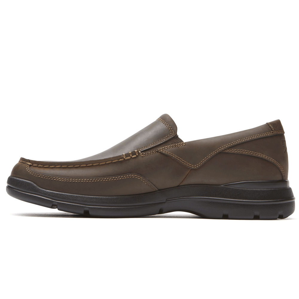 Rockport Slip-On For Mens Dark Brown - Junction Point - DF9784602